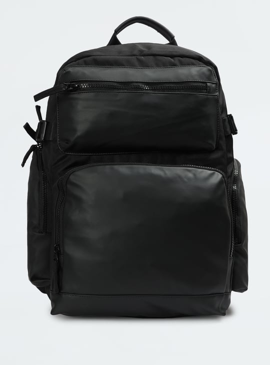 Men Solid Backpack