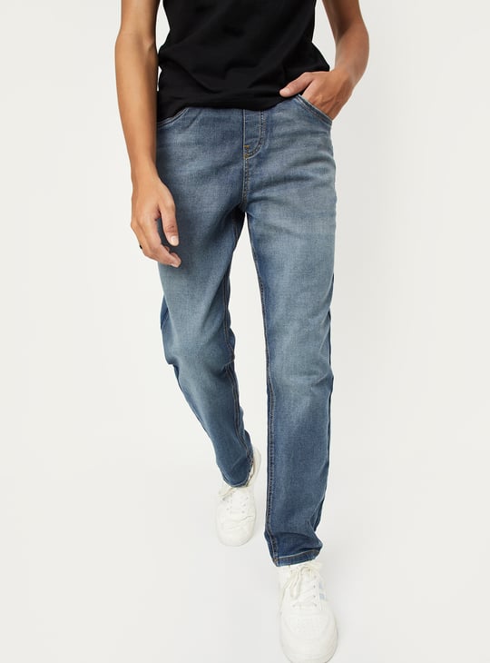 Boys Relaxed Fit Washed Jeans