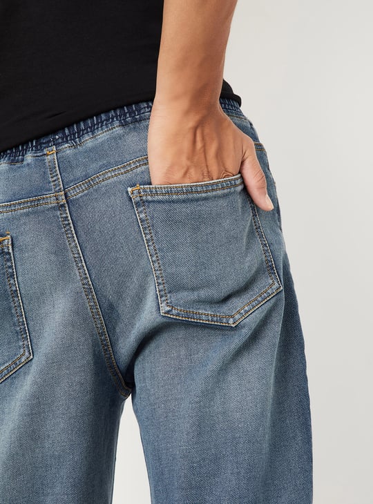 Boys Relaxed Fit Washed Jeans