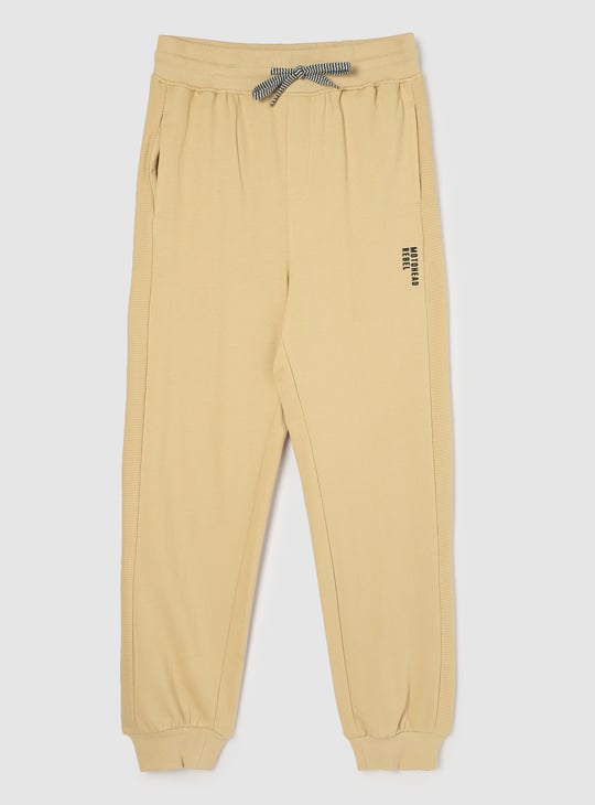 Boys Solid Knit Joggers