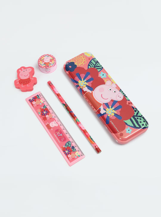 Kids Peppa Pig Pencil Box Gift Set