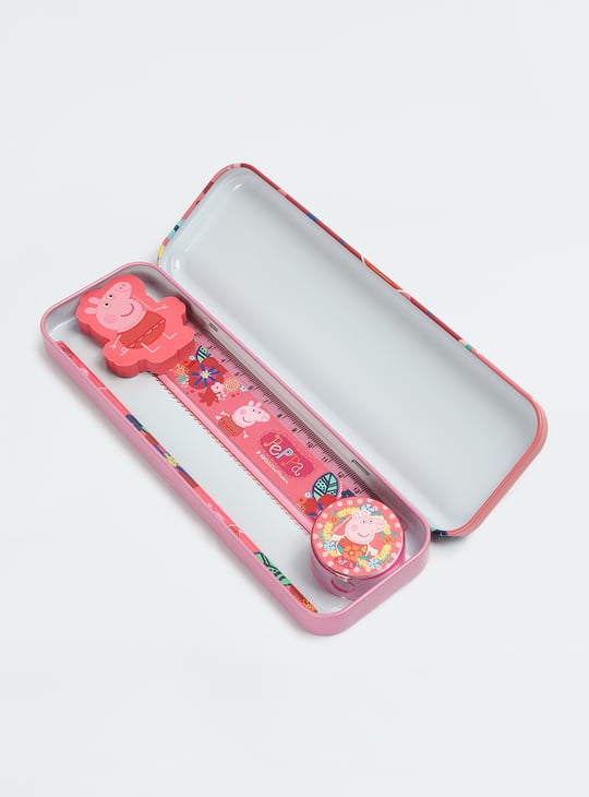 Kids Peppa Pig Pencil Box Gift Set