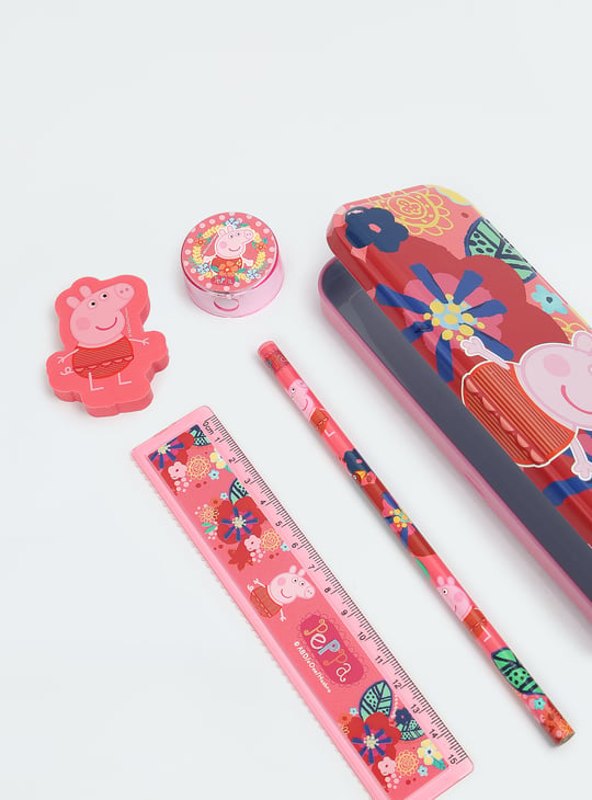 Kids Peppa Pig Pencil Box Gift Set