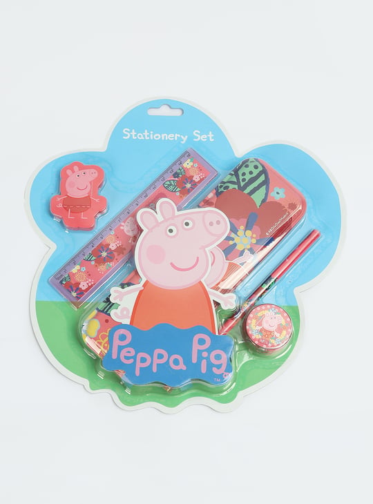 Kids Peppa Pig Pencil Box Gift Set