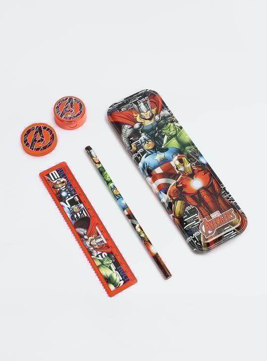 Kids Avengers Printed Pencil Box Gift Set