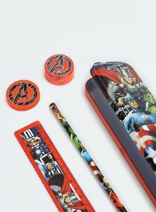 Kids Avengers Printed Pencil Box Gift Set