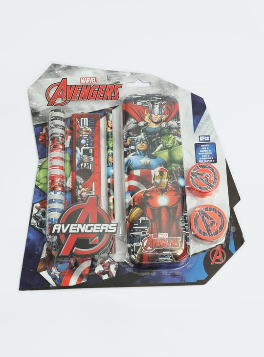 Kids Avengers Printed Pencil Box Gift Set