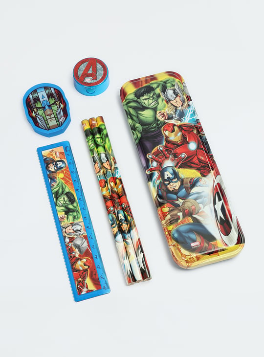 Kids Avengers Printed Pencil Box Gift Set