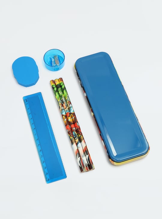 Kids Avengers Printed Pencil Box Gift Set