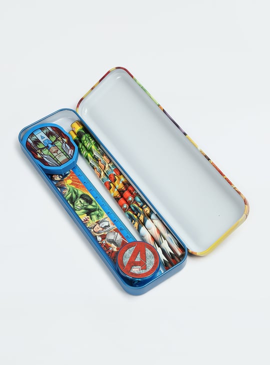 Kids Avengers Printed Pencil Box Gift Set