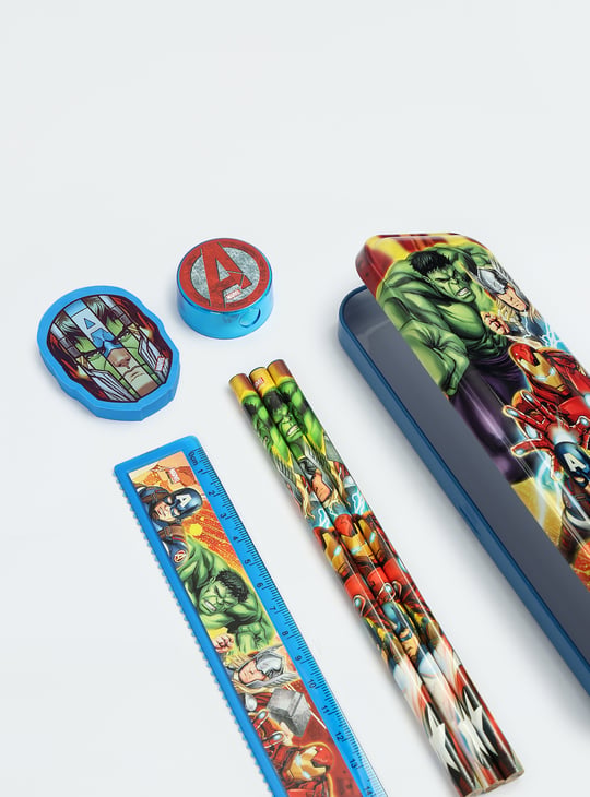 Kids Avengers Printed Pencil Box Gift Set
