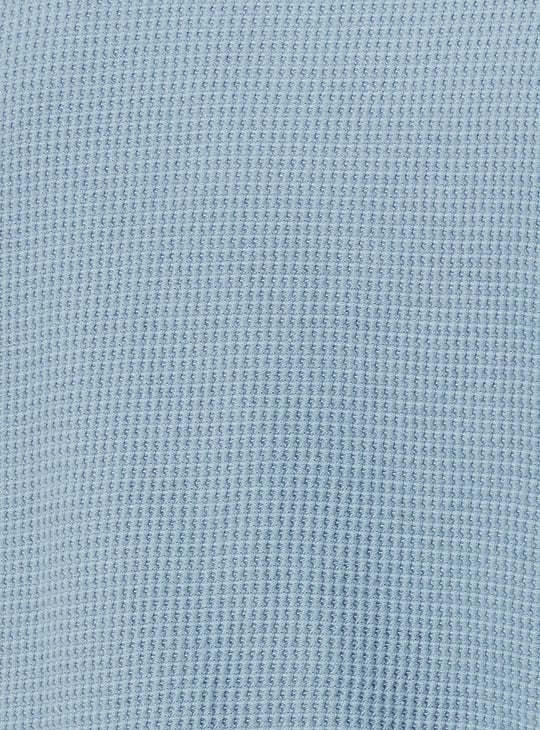 Men Knitted Full Sleeves Polo T-shirt