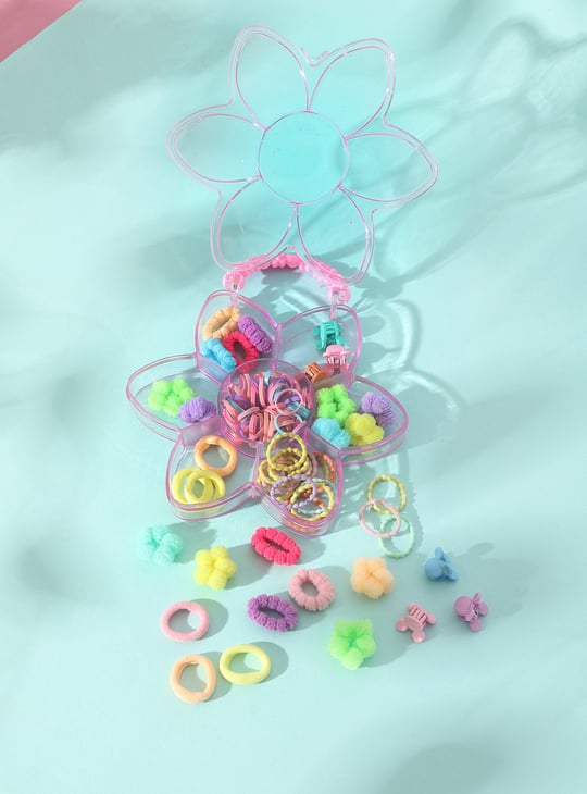 Girls Assorted Hair Accessories with Floral Box