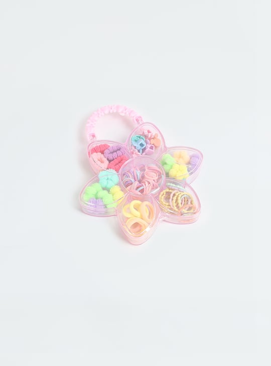Girls Assorted Hair Accessories with Floral Box