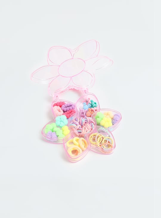 Girls Assorted Hair Accessories with Floral Box