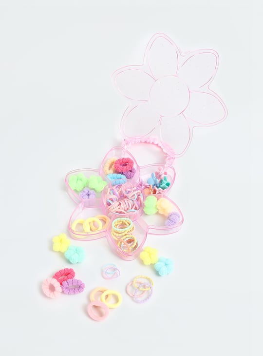 Girls Assorted Hair Accessories with Floral Box