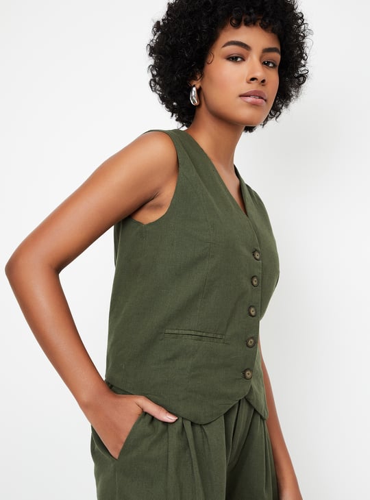 トップス yashiki Kusamoe Vest YASHIKI Shiraiki Vest トップス yashiki Kusamoe Vest YASHIKI