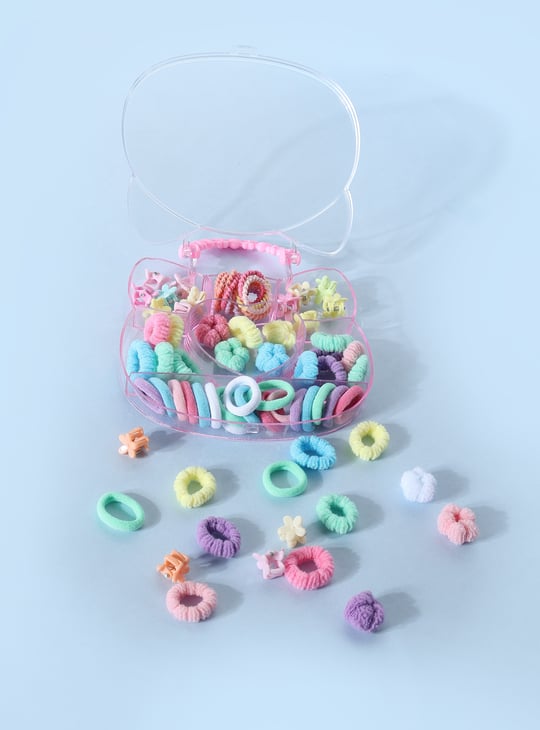 Girls Assorted Hair Accessories in Cat Box