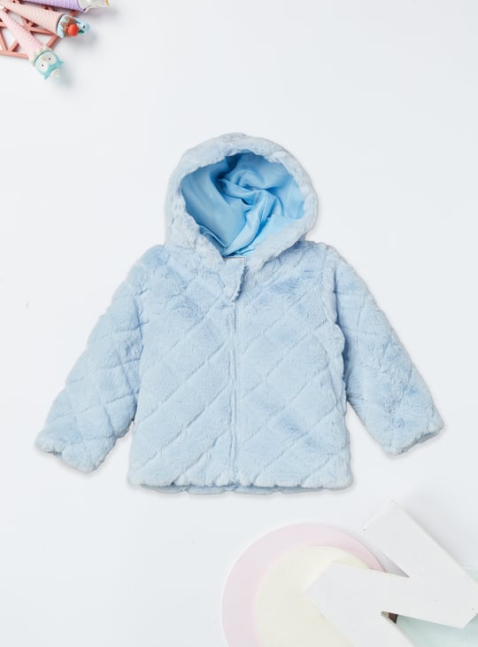 Girls Hooded Teddy Jacket