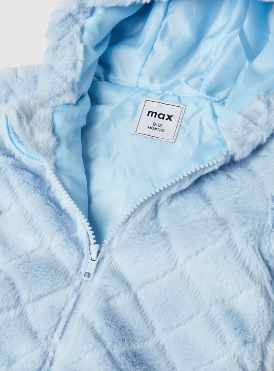 Girls Hooded Teddy Jacket