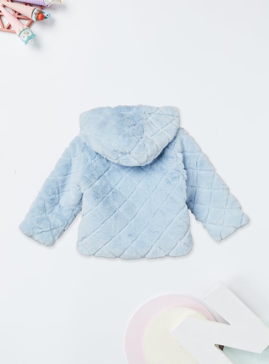 Girls Hooded Teddy Jacket