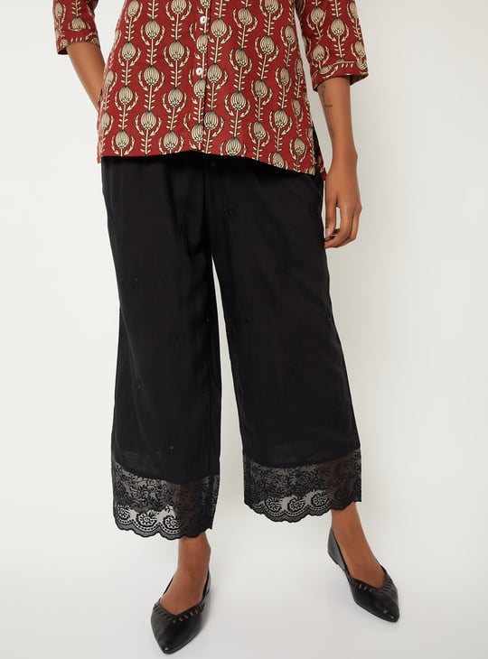 Women Embroidered Palazzos
