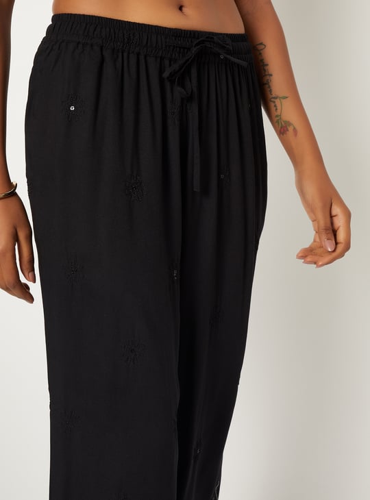 Women Embroidered Palazzos