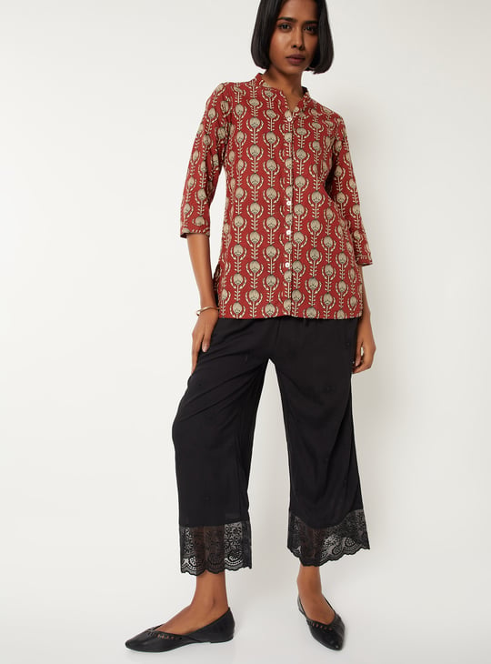 Women Embroidered Palazzos