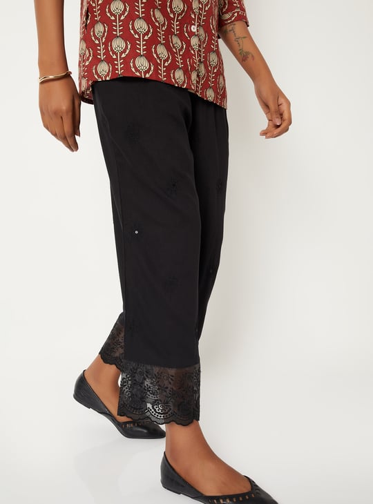 Women Embroidered Palazzos