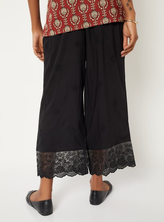 Women Embroidered Palazzos