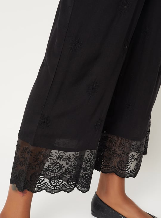 Women Embroidered Palazzos