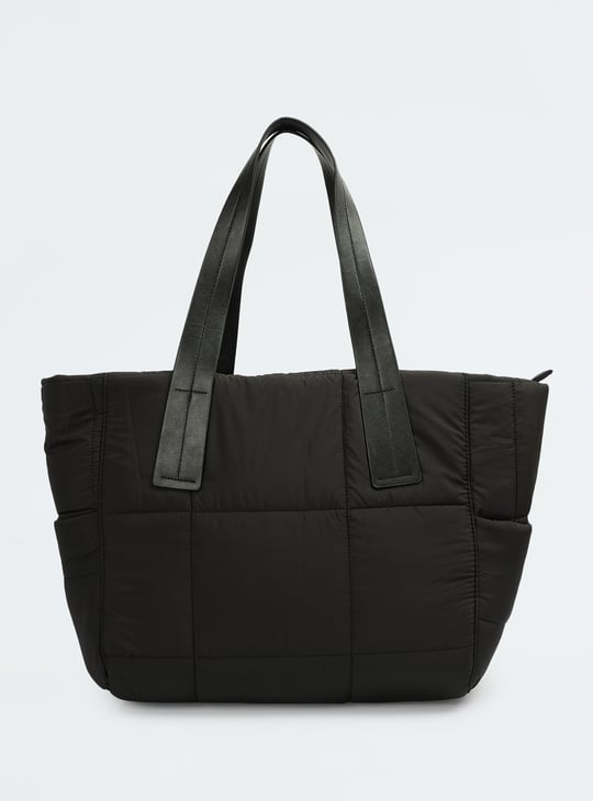 Women Quilted Tote Bag PVC