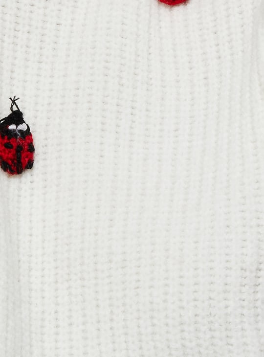 URB_N Women Bug Crochet Sweater