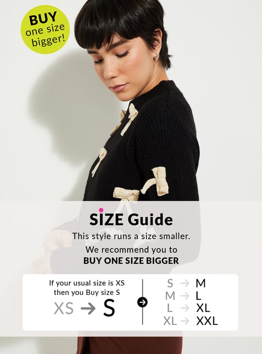URB_N Women 3D Bow Sweater