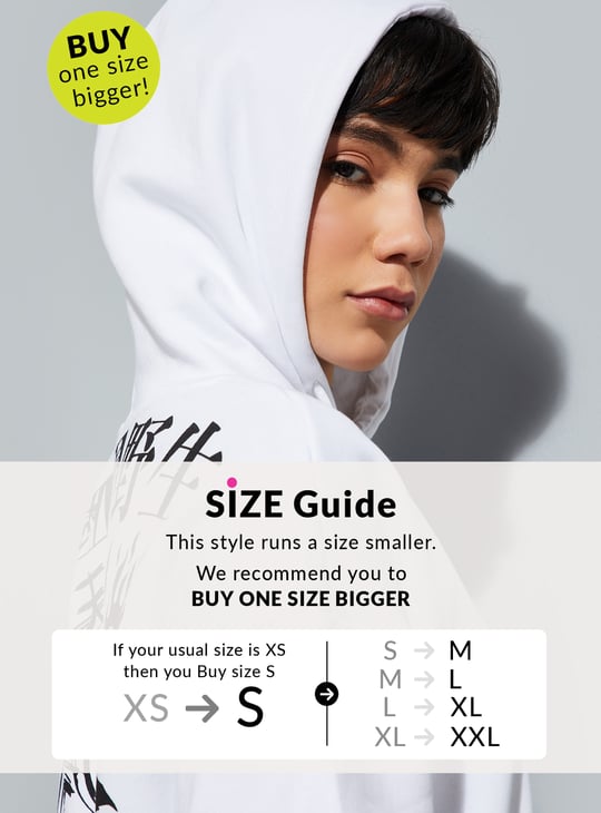 URB_N Women Back Printed Hooded Sweatshirt