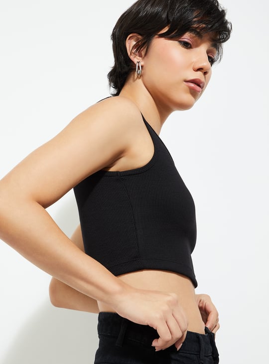 URB_N Women Ribbed Cropped Tank Top