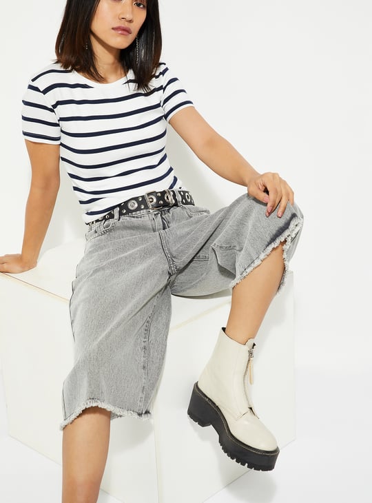 URB_N Women Striped T-shirt