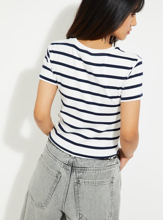 URB_N Women Striped T-shirt