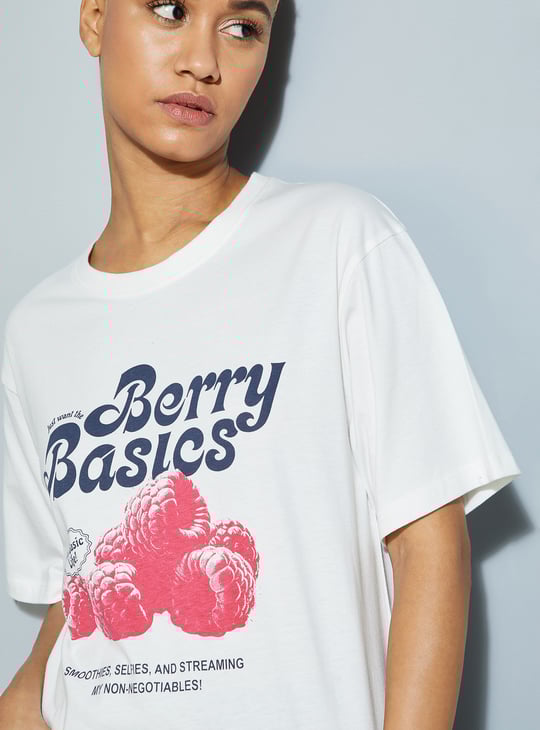 URB_N Women Graphic Printed Relaxed Fit T-shirt