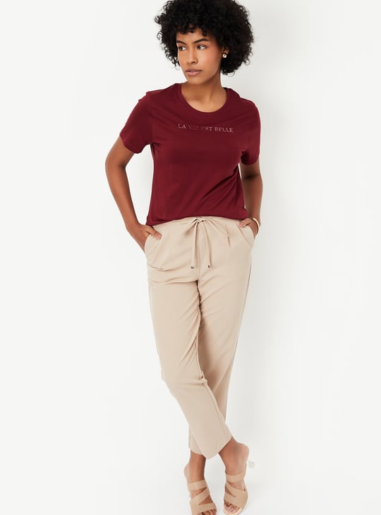 Women Typographic Printed T-shirt