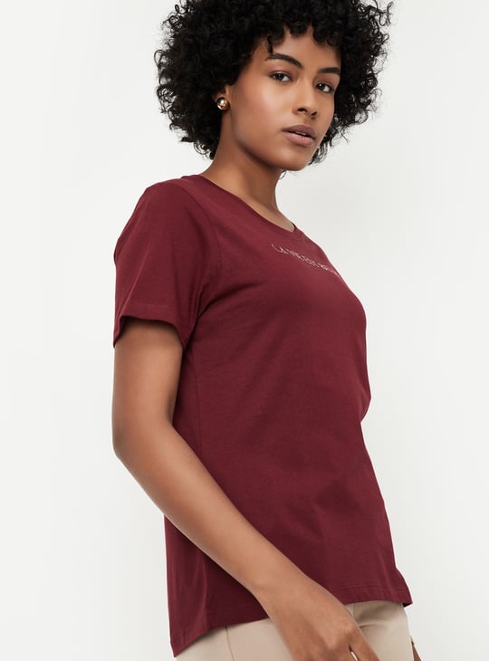Women Typographic Printed T-shirt