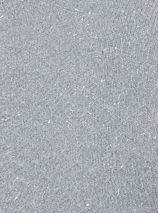 URB_N Women Metallic Cut-Out Sweater