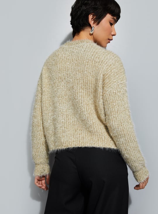 URB_N Women Shimmery Sweater
