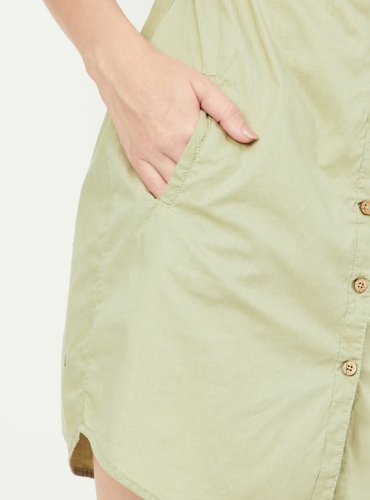 Women Solid Belted Tunic