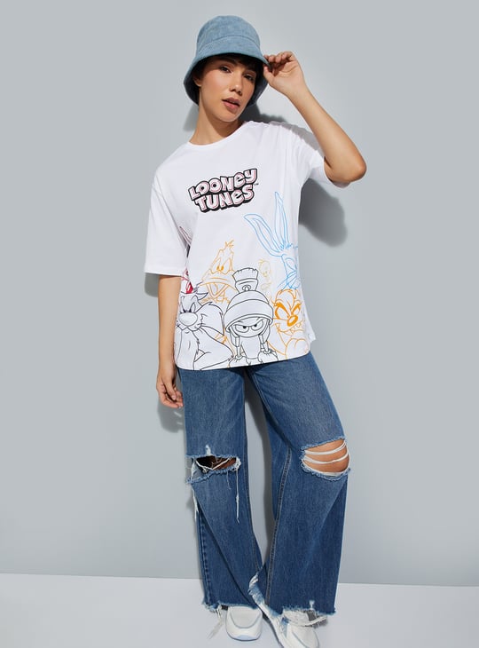 URB_N Women Boxy Fit Looney Tunes T-shirt
