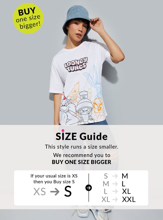 URB_N Women Boxy Fit Looney Tunes T-shirt