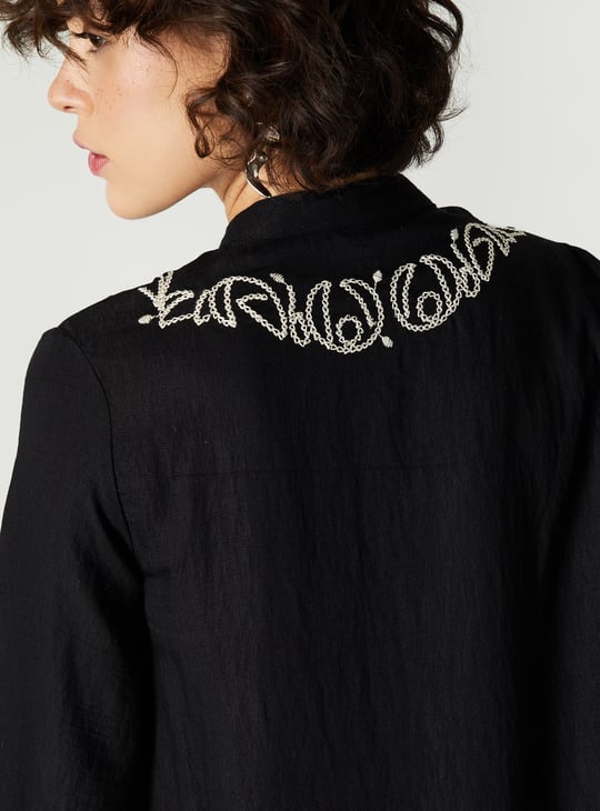 Women Embroidered Midi Dress