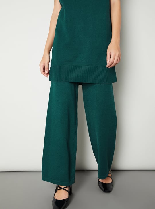 Women Knit Wide Leg Trousers