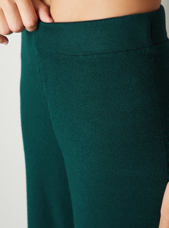 Women Knit Wide Leg Trousers