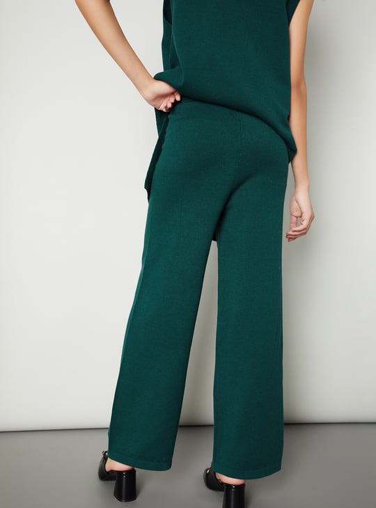 Women Knit Wide Leg Trousers